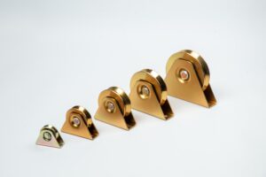 Rueda canal para puertas corredizas con base