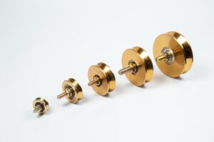 Rueda canal para puertas corredizas sin base