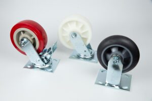 Rodachinas con y sin freno para trabajo pesado