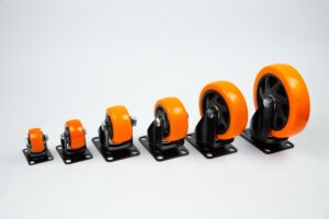 Rodachinas semipesadas giratorias en polivinil