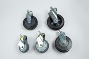 Rodachinas semipesadas con soporte en espigo